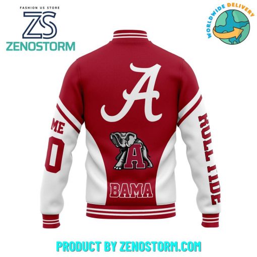 Alabama Crimson Tide Football Customized Baseball Jacket