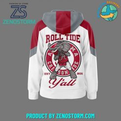 Alabama Crimson Tide NCAA Football Zip Hoodie White