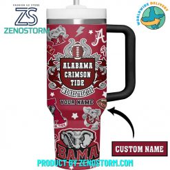 Alabama Crimson Tide Roll A Tide Customized Stanley Tumbler Red