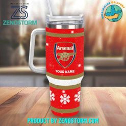 Arsenal EPL Bling Diamond Personalized Stanley Tumbler