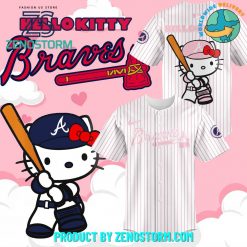 Atlanta Braves x Hello Kitty Night Baseball Jersey 2024