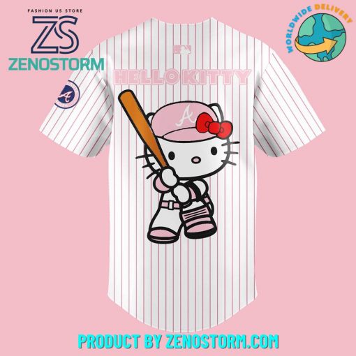 Atlanta Braves x Hello Kitty Night Baseball Jersey 2024