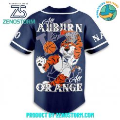 Auburn Tigers Football Custom Name Baseball Jersey