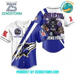 Baltimore Ravens NFL 2024 Custom Name Baseball Jersey