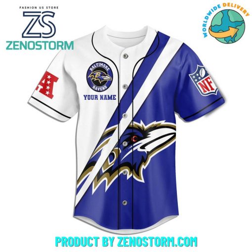 Baltimore Ravens NFL 2024 Custom Name Baseball Jersey