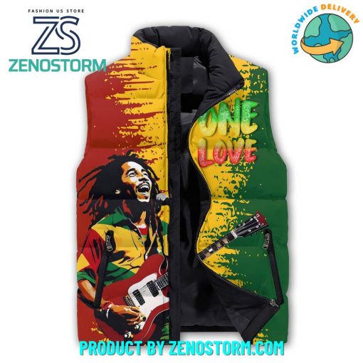 Bob Marley One Love Sleeveless Puffer Down Vest