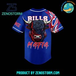 Buffalo Bills Football Custom Name Baseball Jersey