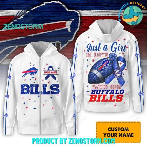 Buffalo Bills Just A Girl In Love Zip Hoodie