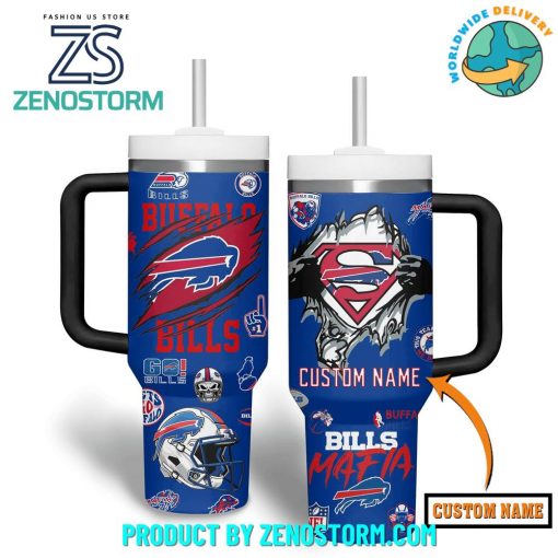 Buffalo Bills NFL 2024 Custom Name Stanley Tumbler