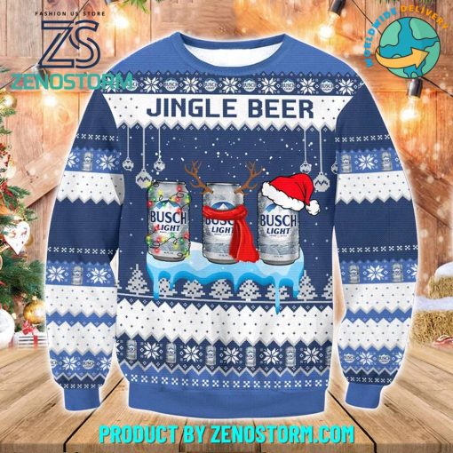 Busch Light Jingle Beer 2024 Ugly Christmas Sweater