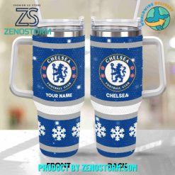 Chelsea EPL Bling Diamond Personalized Stanley Tumbler