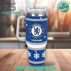 Chelsea EPL Bling Diamond Personalized Stanley Tumbler