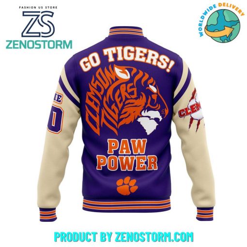 Clemson Tigers Football Customized Baseball Jacket