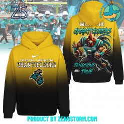 Coastal Carolina Chanticleers Football 2024 Hoodie Yellow