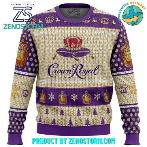 Crown Royal Whiskey 2024 Ugly Christmas Sweater