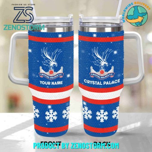 Crystal Palace EPL Bling Diamond Personalized Stanley Tumbler