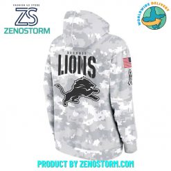 Detroit Lions Arctic Camo 2024 Salute to Service Hoodie