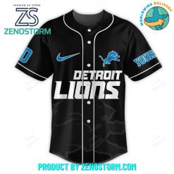 Detroit Lions NFL Football Persoanlized Baseball Jersey