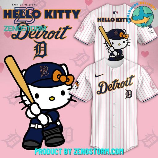 Detroit Tigers Hello Kitty Limited Edition Baseball Jersey