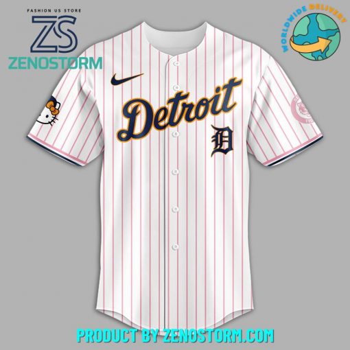 Detroit Tigers Hello Kitty Limited Edition Baseball Jersey