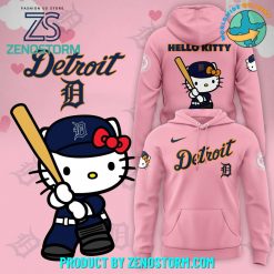 Detroit Tigers x Hello Kitty Pink Hoodie