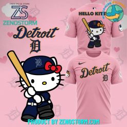 Detroit Tigers x Hello Kitty Pink Shirt