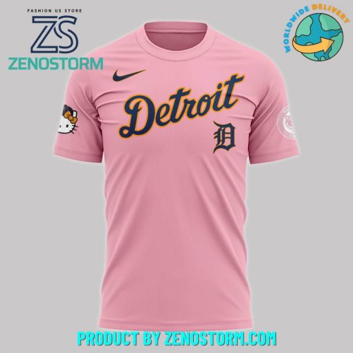 Detroit Tigers x Hello Kitty Pink Shirt