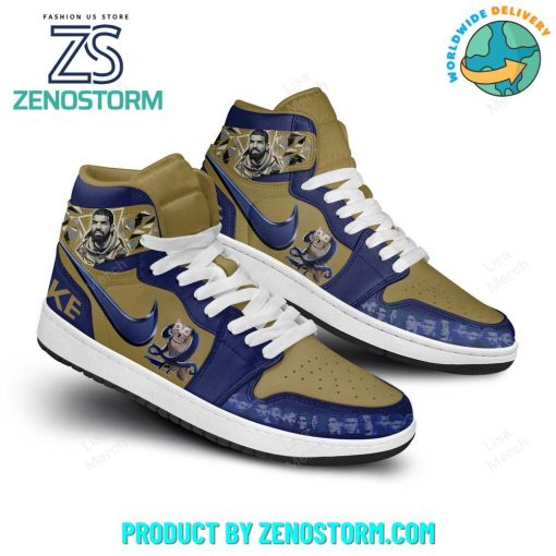 Drake Rapper Special Blue Gold Air Jordan 1