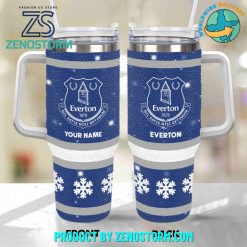 Everton EPL Bling Diamond Personalized Stanley Tumbler