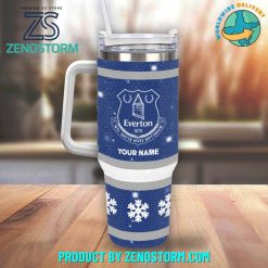 Everton EPL Bling Diamond Personalized Stanley Tumbler