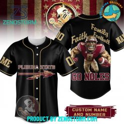 Florida State Seminoles Family Football Custom Name Baseball Jersey