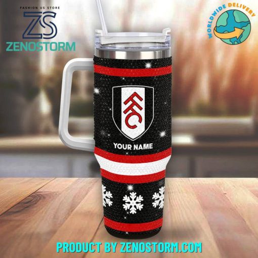 Fulham EPL Bling Diamond Personalized Stanley Tumbler