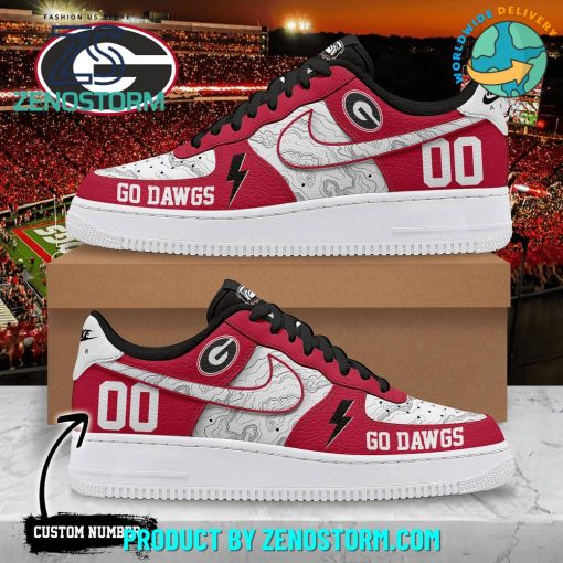 Georgia Bulldogs Football Customized Nike Air Force 1