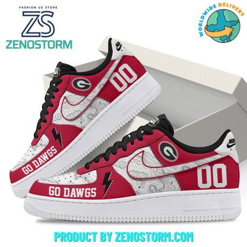 Georgia Bulldogs Football Customized Nike Air Force 1