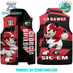 Georgia Bulldogs Football Go Dawgs Sleeveless Puffer Down Vest