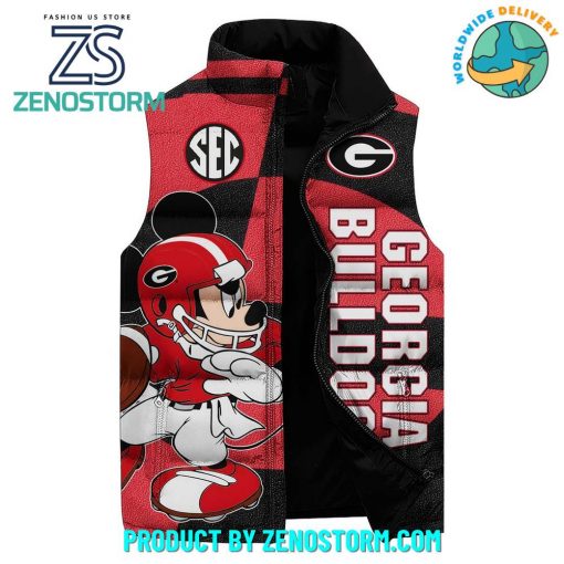 Georgia Bulldogs Football Go Dawgs Sleeveless Puffer Down Vest