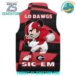 Georgia Bulldogs Football Go Dawgs Sleeveless Puffer Down Vest