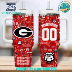 Georgia Bulldogs Football Personalized Stanley Tumbler