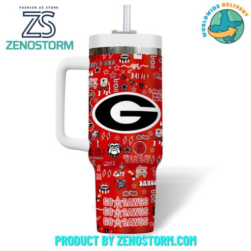 Georgia Bulldogs Football Personalized Stanley Tumbler