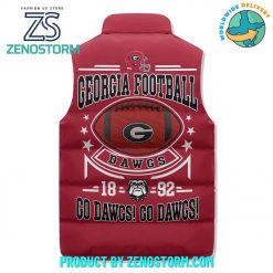 Georgia Bulldogs Football Sleeveless Puffer Down Vest