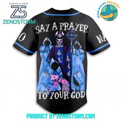 Ghost Band Say A Prayer Custom Name Baseball Jersey