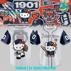 Hello Kitty x Detroit Tigers 2024 Customized Baseball Jersey