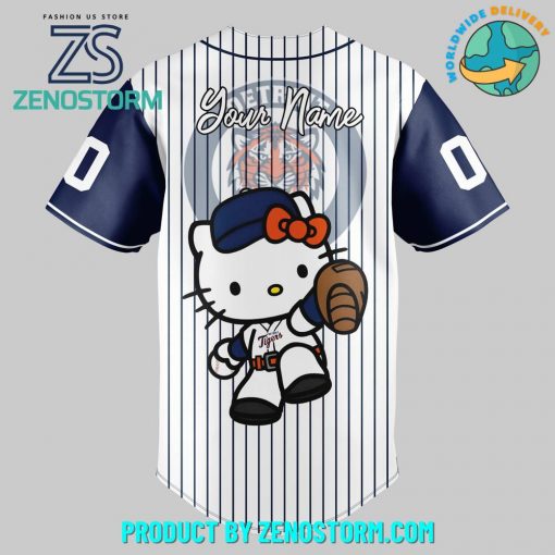 Hello Kitty x Detroit Tigers 2024 Customized Baseball Jersey