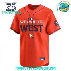 Houston Astros 2024 We Own The West Baseball Jersey Orange