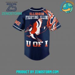 Illinois Fighting Illini NCAA Football Customized Baseball Jersey