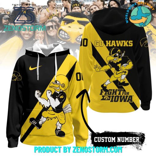 Iowa Hawkeyes Football Go Hawk Hoodie