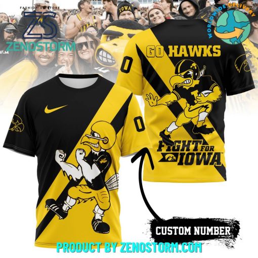 Iowa Hawkeyes Football Go Hawk Shirt