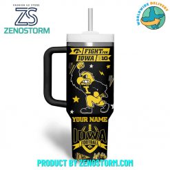 Iowa Hawkeyes Let’s Go Hawks Customized Stanley Tumbler – Black