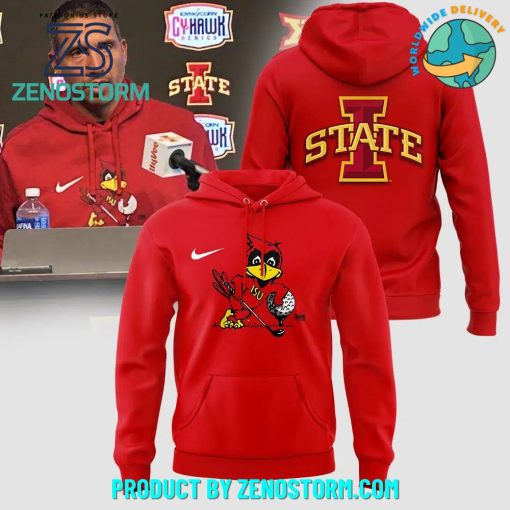 Iowa State Football NCAA 2024 Red Hoodie