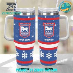 Ipswich Town EPL Bling Diamond Personalized Stanley Tumbler